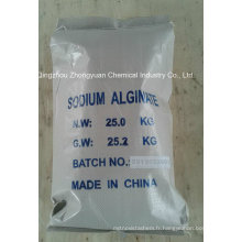 Alginate de sodium pour agent de préparation de coton actif, impression textile et teinture auxiliaire